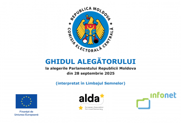 Ghidul alegătorului la alegerile Parlamentului Republicii Moldova din 28 septembrie 2025 în Limbajul Semnelor Image